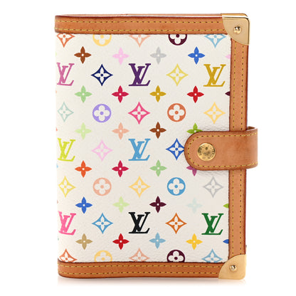 Louis Vuitton Monogram Multicolor Small Ring Agenda Cover White 1 of 7