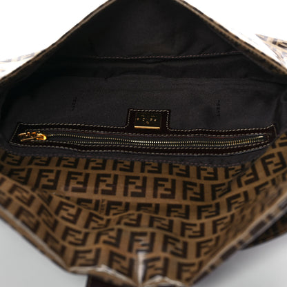 Fendi Vinyl Zucchino Baguette Tobacco 4 of 8