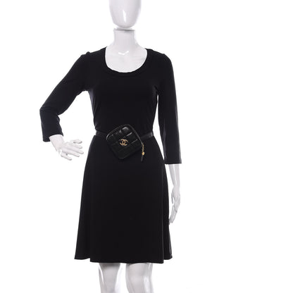 Chanel Caviar Quilted Coin Purse Belt Bag Black 2 of 10