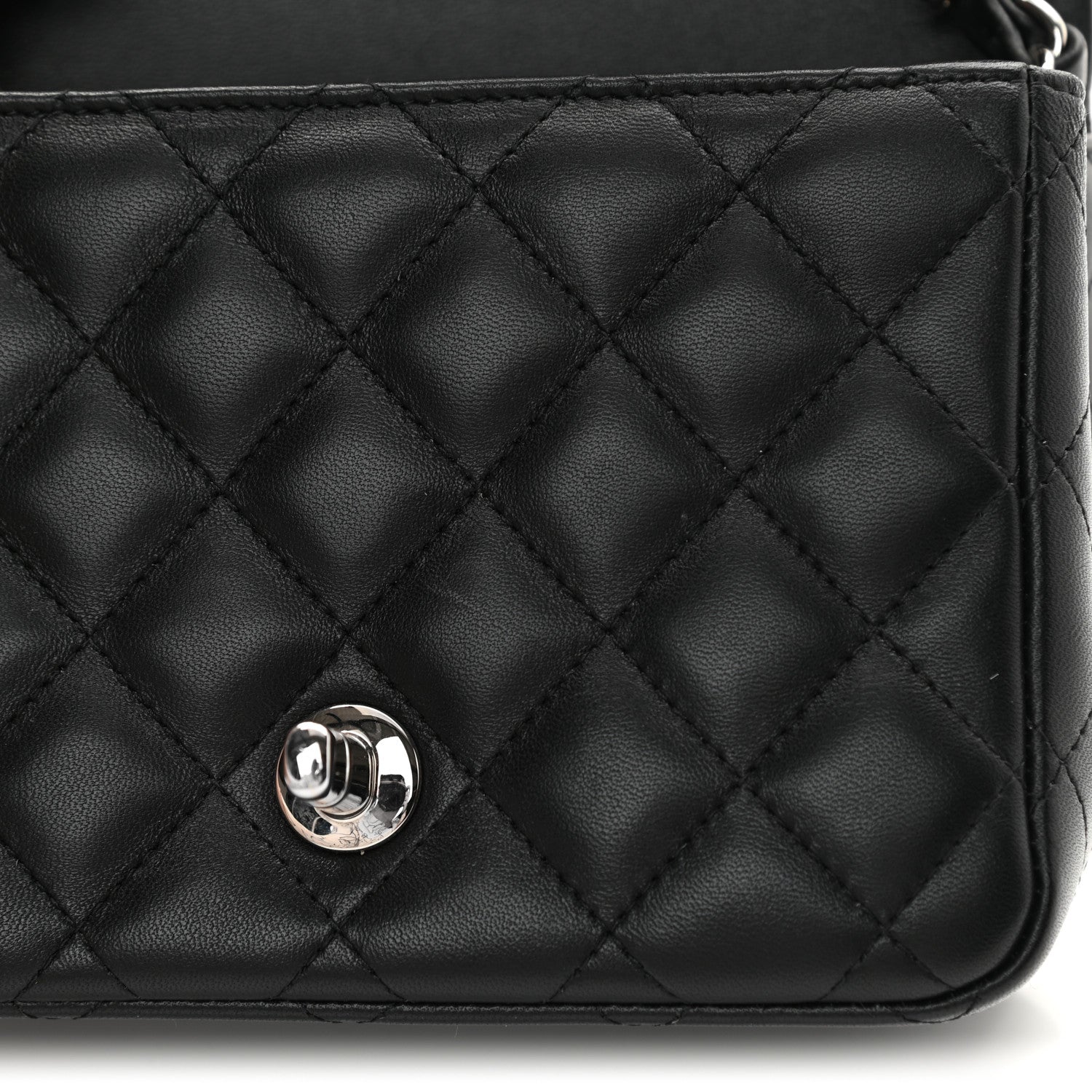 Chanel Lambskin Quilted Mini Square Flap Black 11 of 14