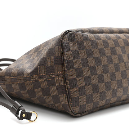Louis Vuitton Damier Ebene Neo Neverfull MM Rose Ballerine 9 of 10