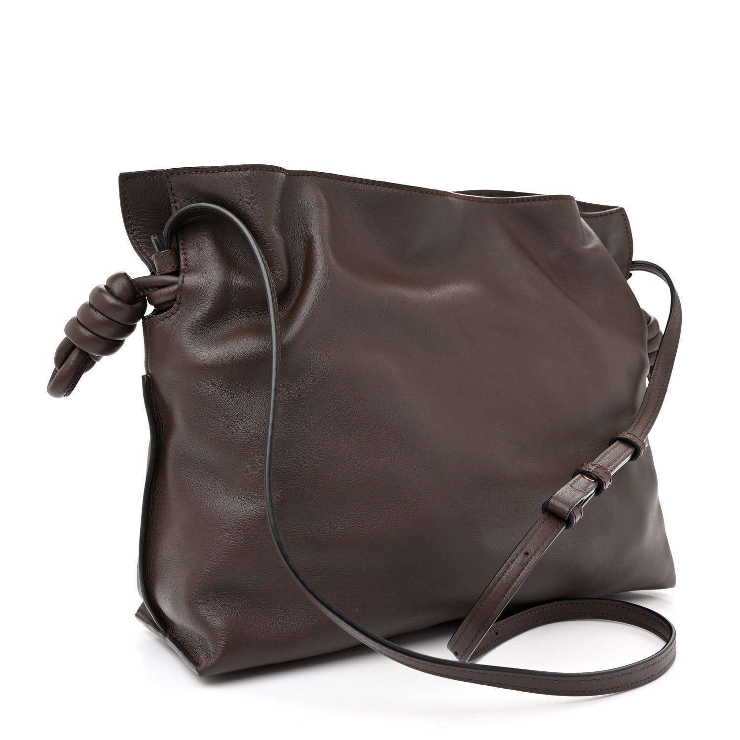 Loewe Nappa Medium Flamenco Knot Bag Chocolate 3 of 15