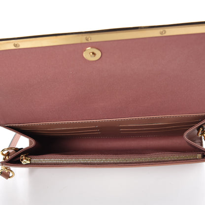 Louis Vuitton Vernis Rossmore MM Rose Velours 5 of 7