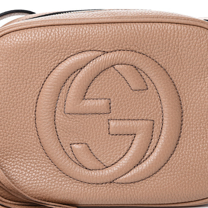 Gucci Pebbled Calfskin Small Soho Disco Bag Rose Beige 7 of 9