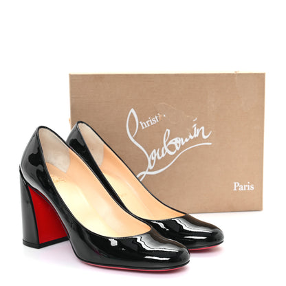 Christian Louboutin Patent Calfskin Miss Sab 85 Pumps 38.5 Black 9 of 9