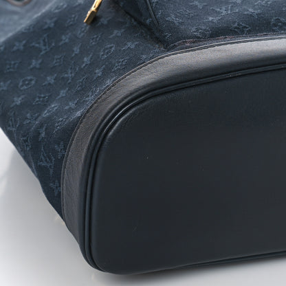 Louis Vuitton Mini Monogram Montsouris GM Backpack Blue 7 of 8