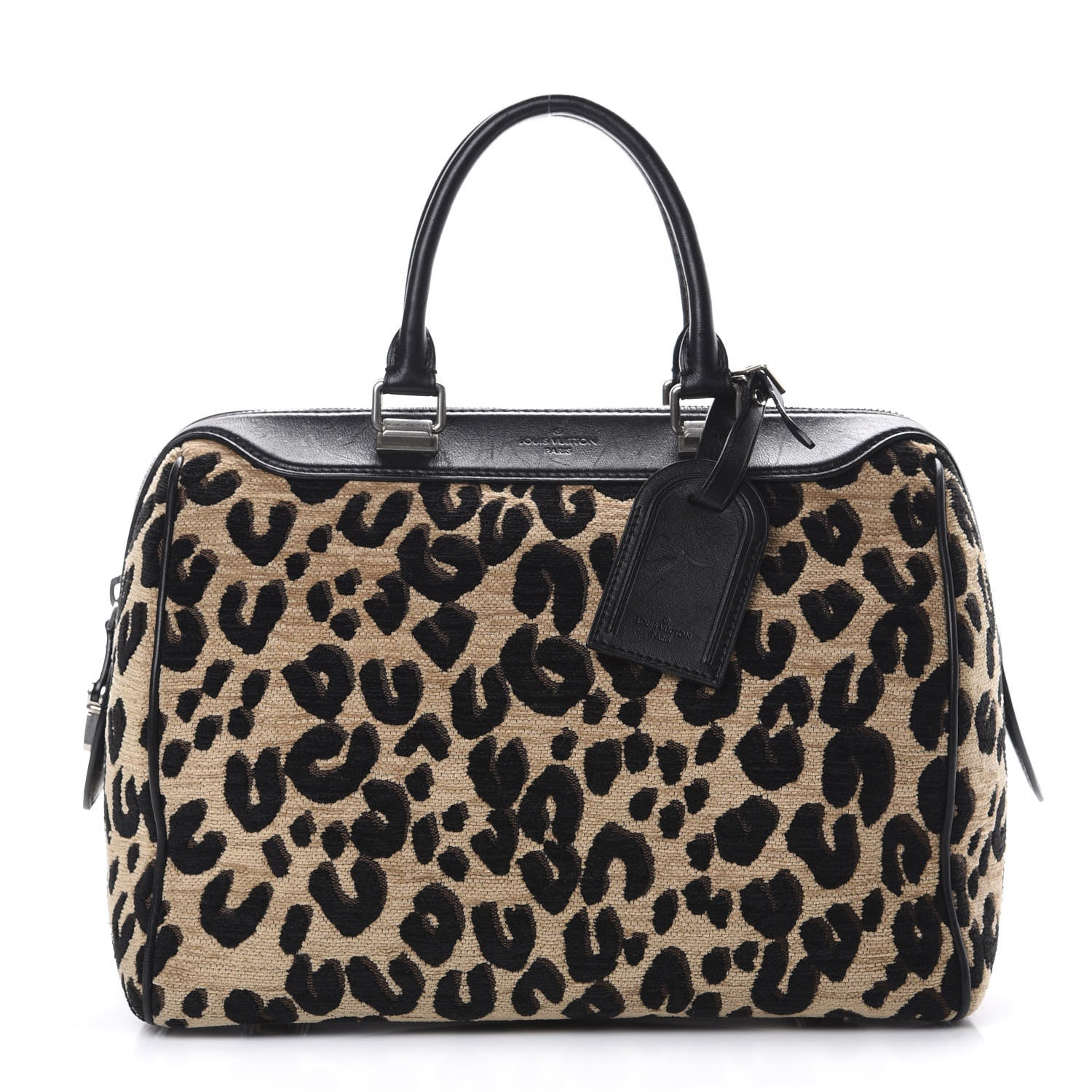 Louis Vuitton Jacquard Velvet Leopard Print Stephen Sprouse Speedy 1 of 20