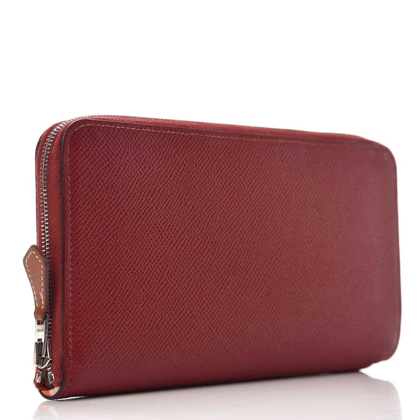Epsom Silk'In Wallet Rouge Grenat Rose Eglantine