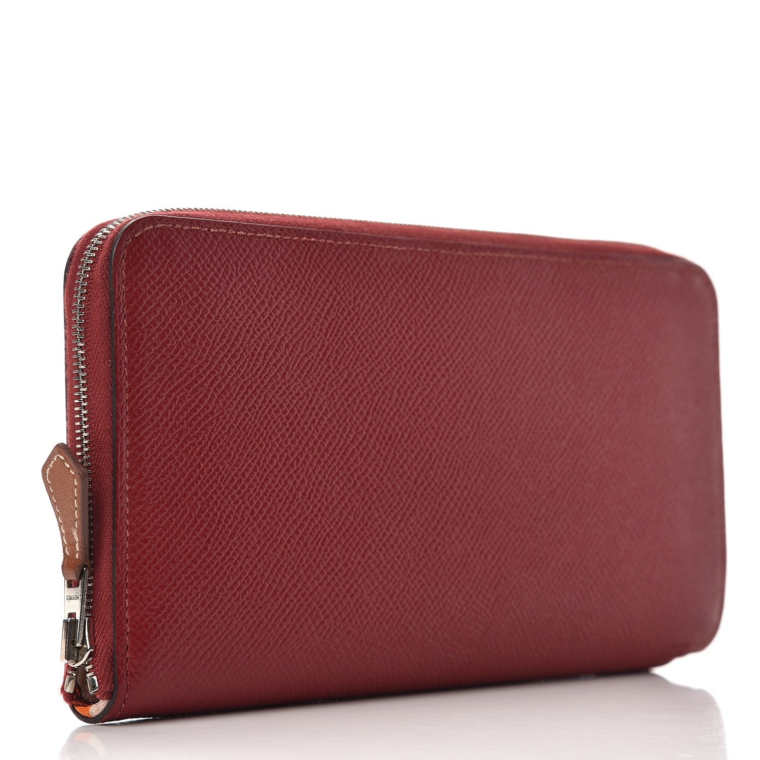 Hermes Epsom Silk'In Wallet Rouge Grenat Rose Eglantine 3 of 7