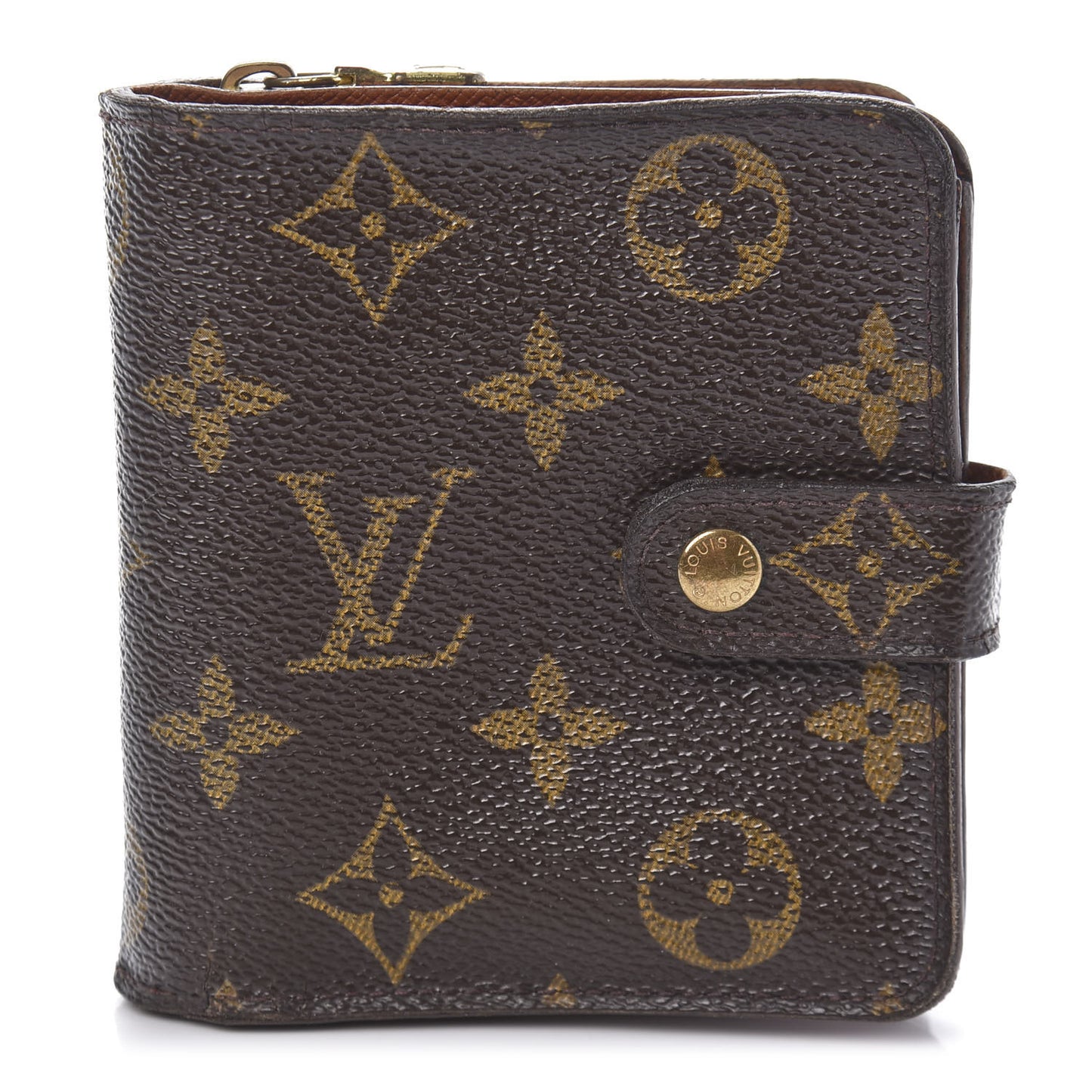 Monogram Compact Zippe Zipped Wallet