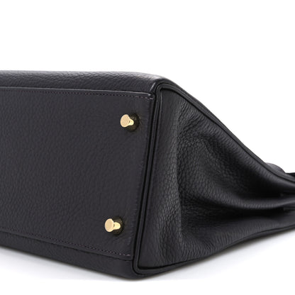 Hermes Togo Kelly Retourne 32 Raisin Prunoir 9 of 9