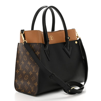 Louis Vuitton Calfskin Monogram On My Side Black 2 of 9