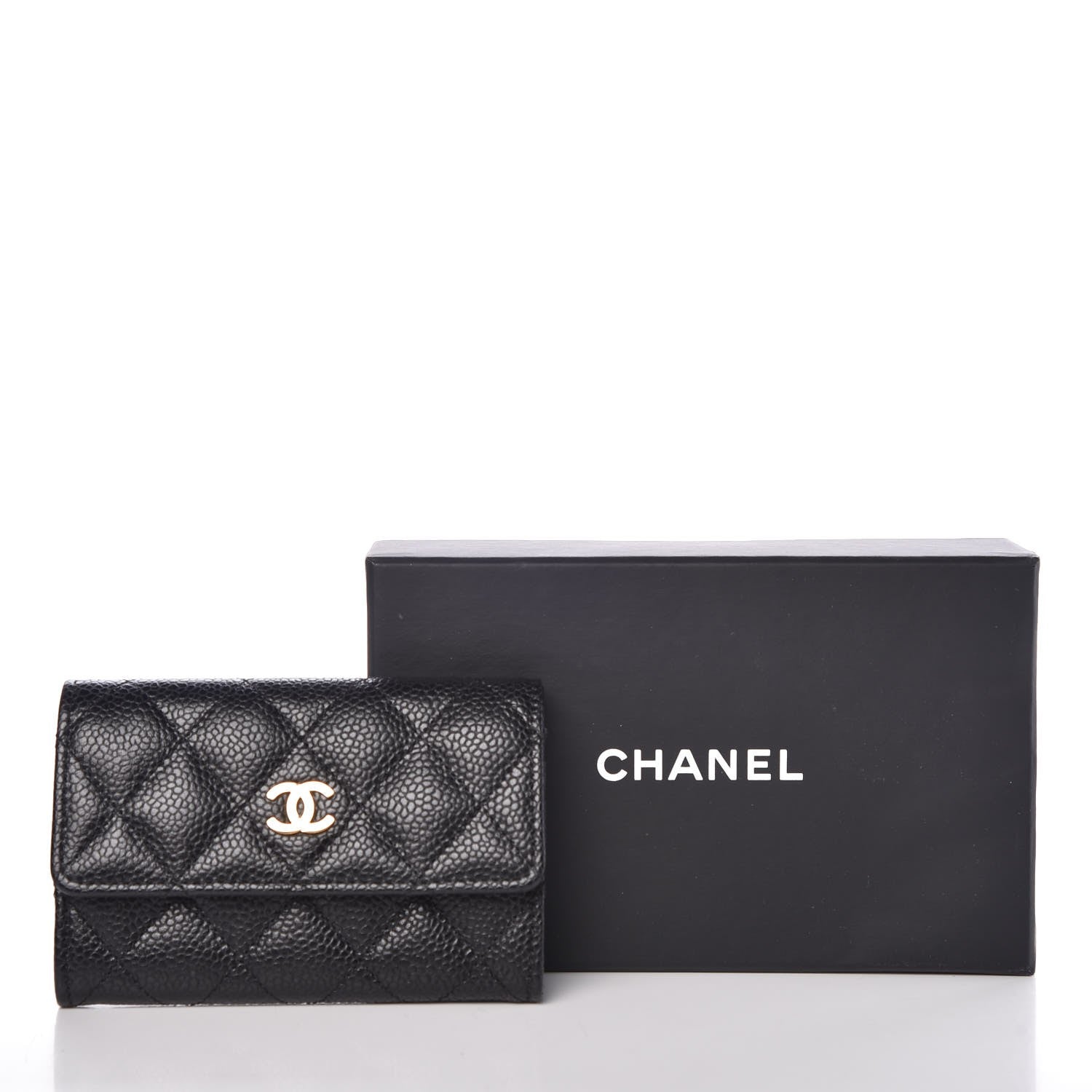Chanel Caviar Quilted Flap Card Holder Black 9 of 9