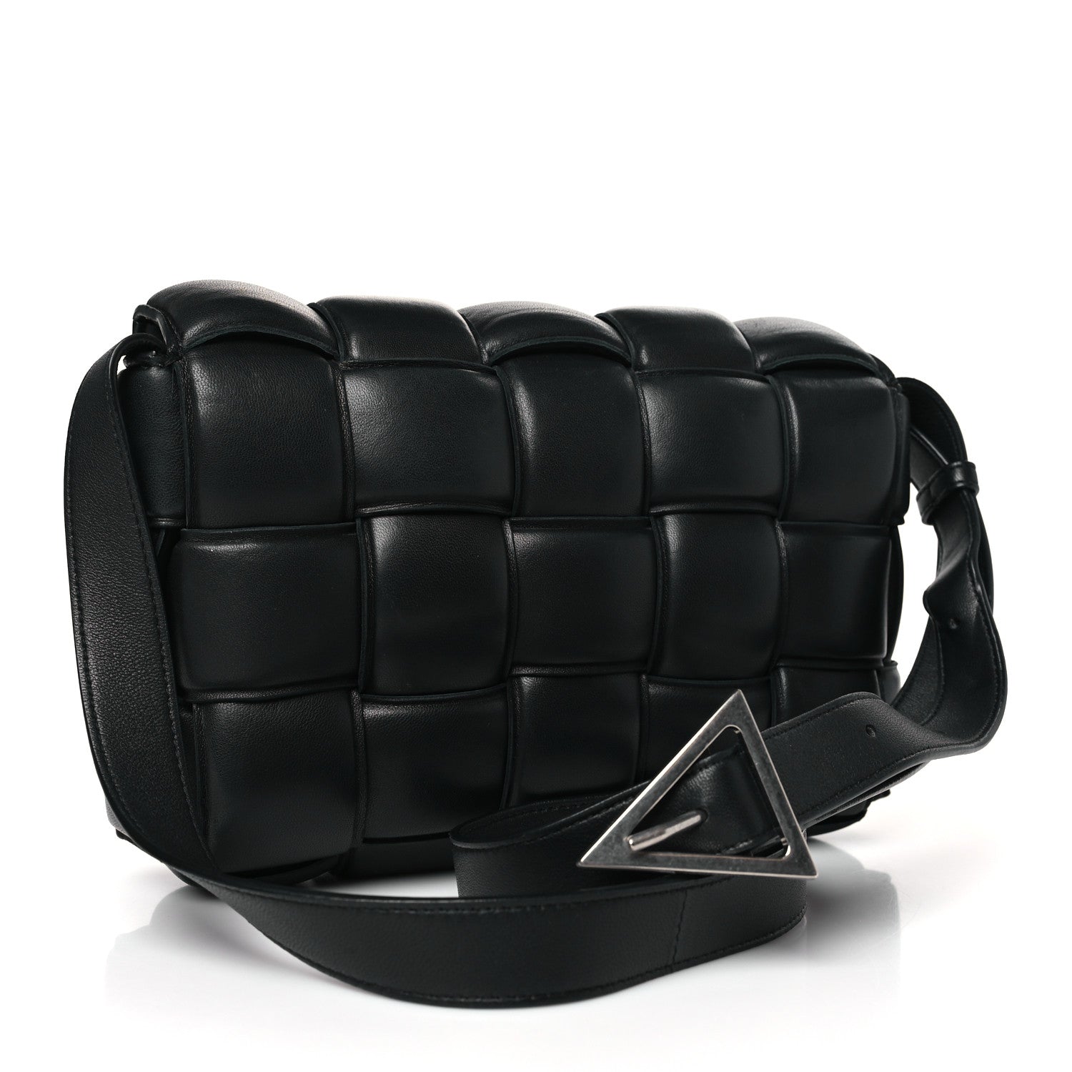 Bottega Veneta Nappa Maxi Intreccio Padded Cassette Crossbody Bag Black 3 of 15