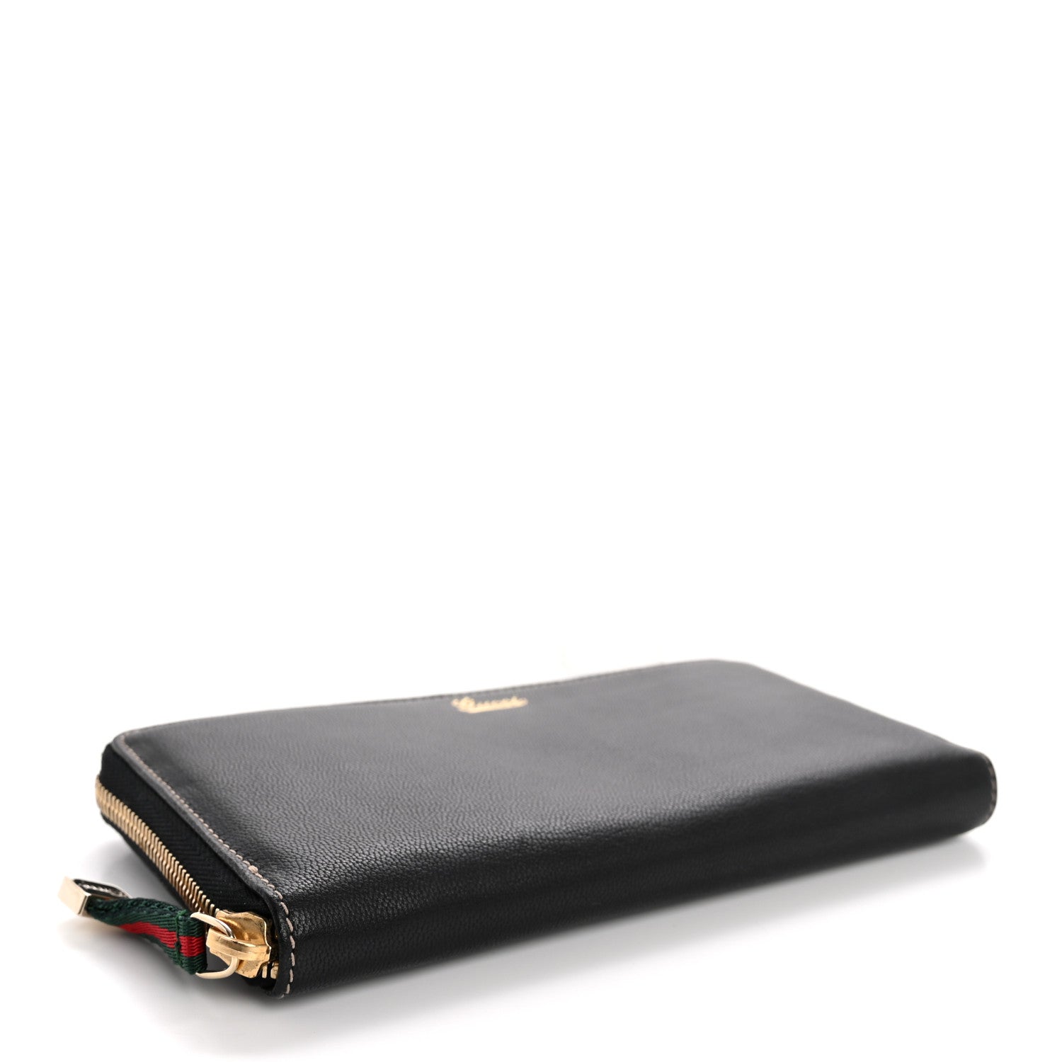 Gucci Calfskin Zip Around Capri Wallet Black 4 of 11