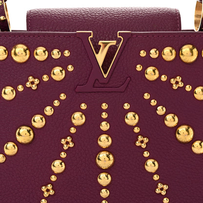 Louis Vuitton Taurillon Studded Sol Capucines BB Magenta 7 of 12