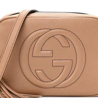 Gucci Pebbled Calfskin Small Soho Disco Bag Camelia 8 of 10