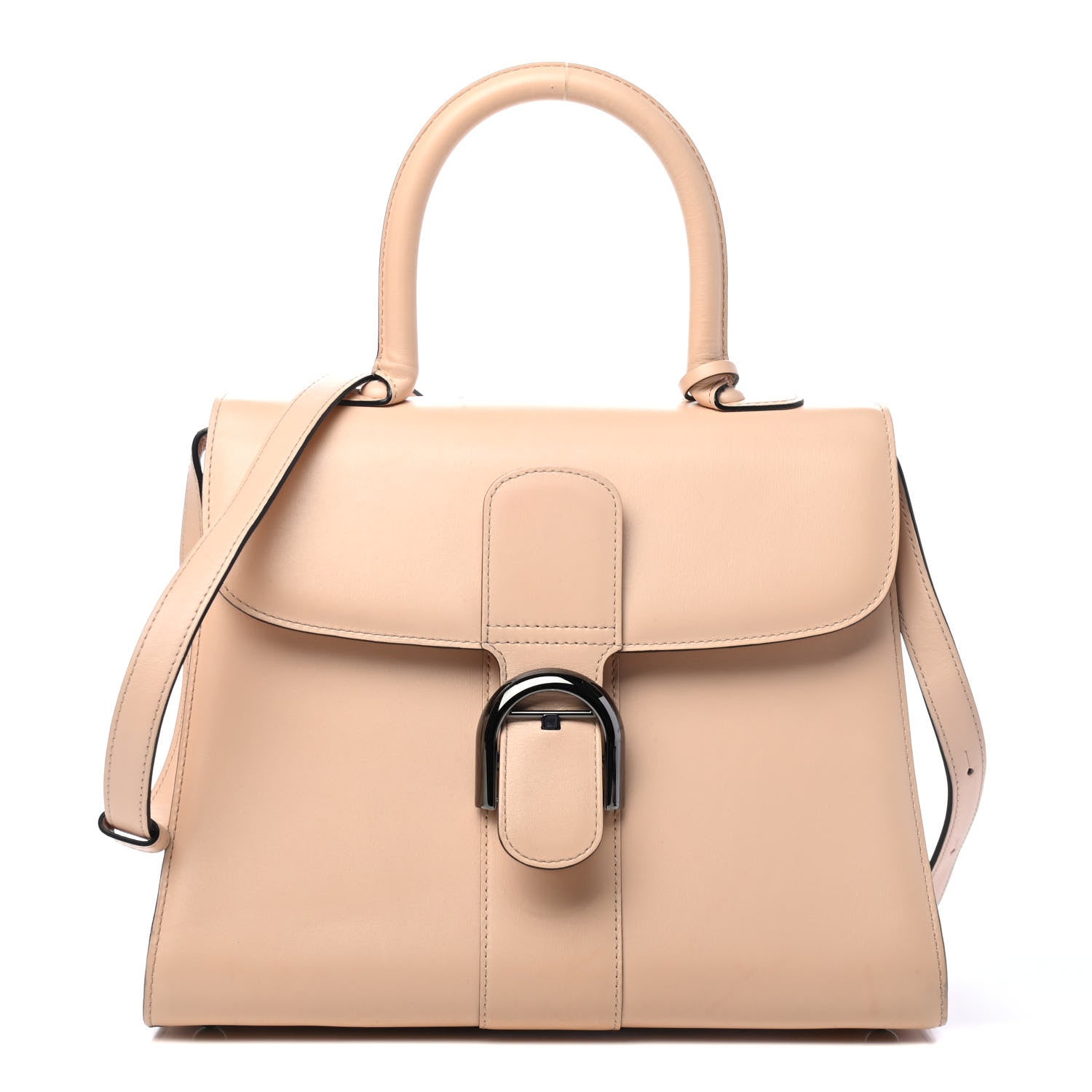Delvaux Calfskin MM Brillant Satchel Nude 1 of 5