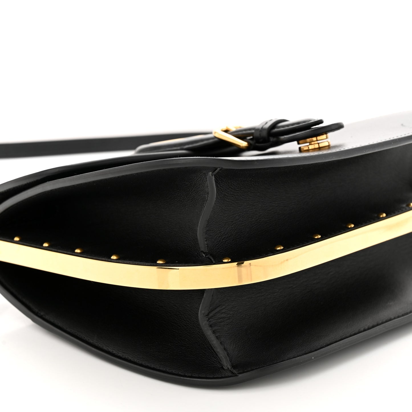 Box Calfskin Medium Bobby Frame Flap Black