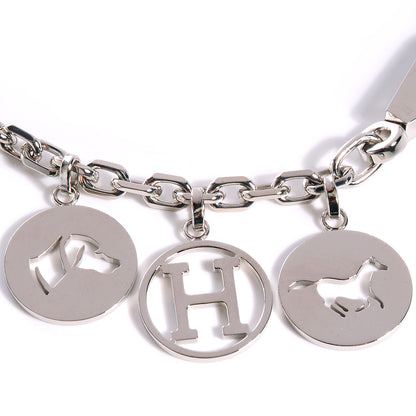 Hermes Palladium Breloque Bag Charm Silver 3 of 6