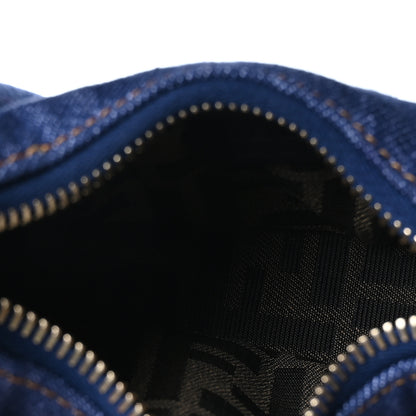 Fendi Denim Shiny Nappa Nano Fendigraphy Hobo Charm Blue Moro 5 of 10