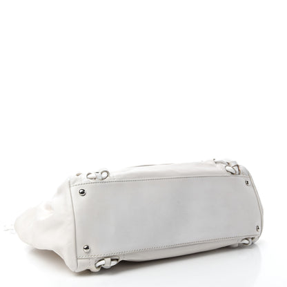 Chanel Calfskin Modern Chain Rhodoid East West Tote White 4 of 12