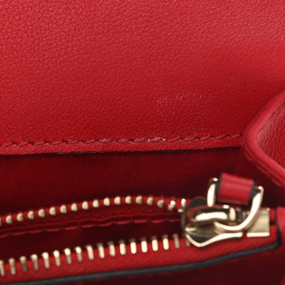 Valentino Garavani Calfskin VLogo Inlay Chain Pouch Rouge Pur White 12 of 18