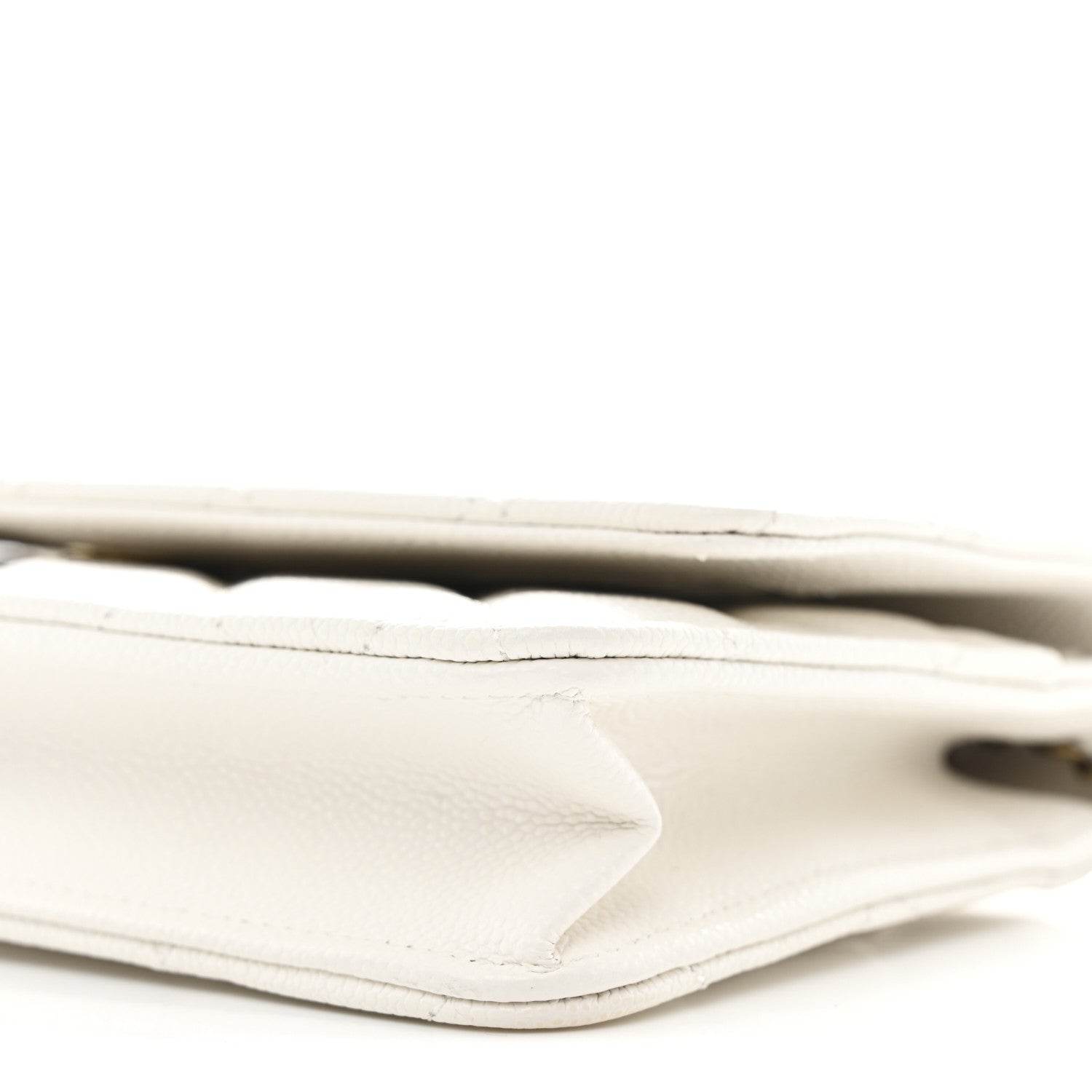 Chanel Caviar Quilted Wallet On Chain WOC White 11 of 12