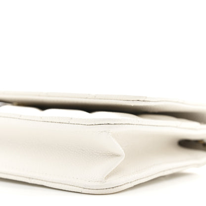 Chanel Caviar Quilted Wallet On Chain WOC White 11 of 12