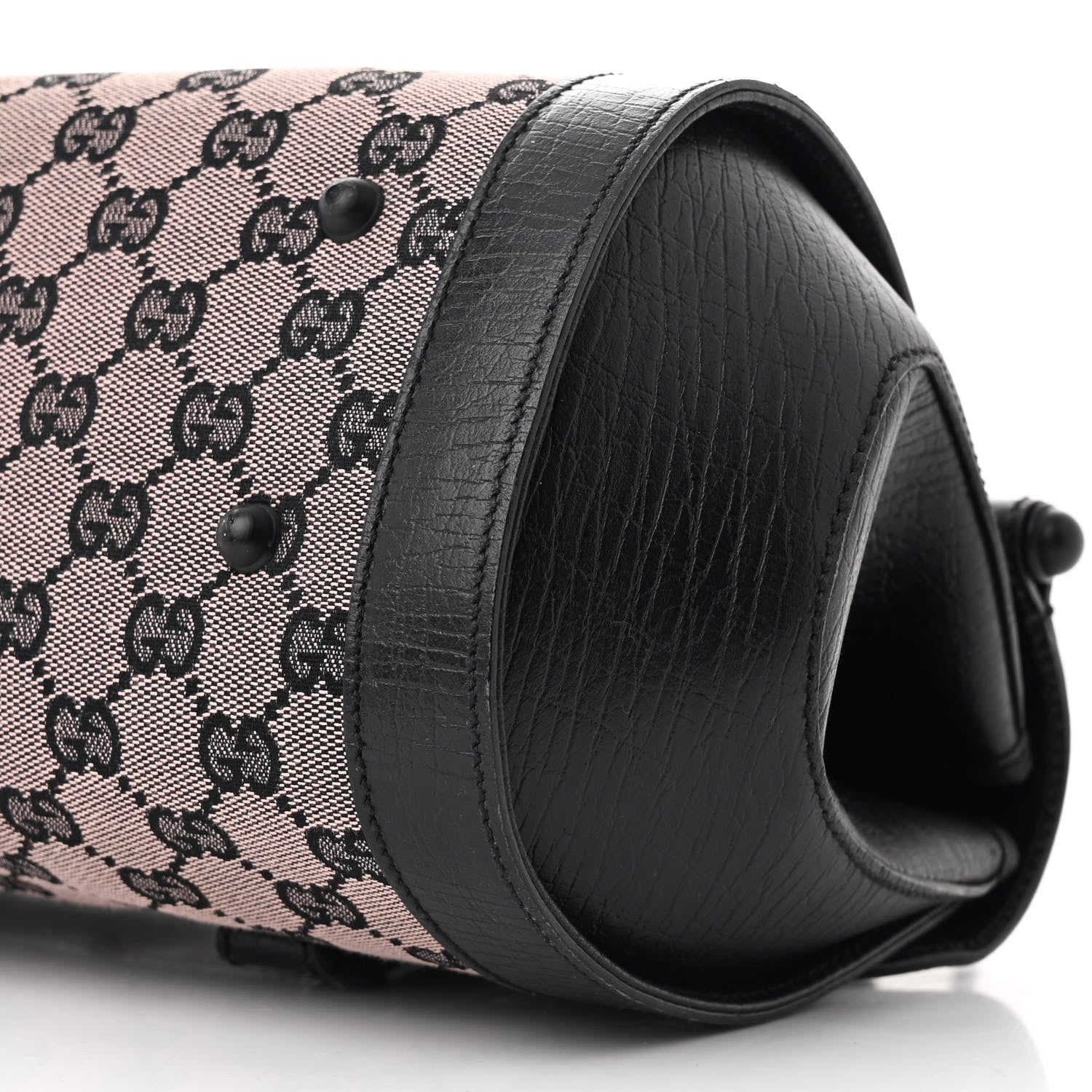 Gucci Monogram Bamboo Bullet Handbag Black 10 of 10