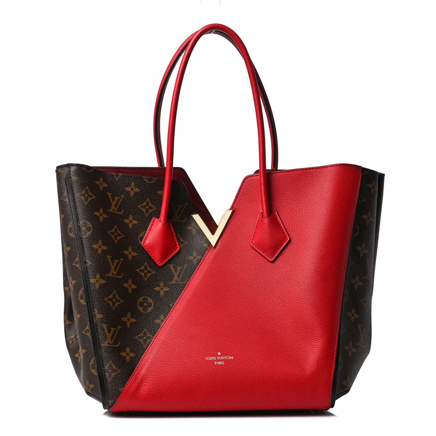 Calfskin Monogram Kimono Tote Cherry