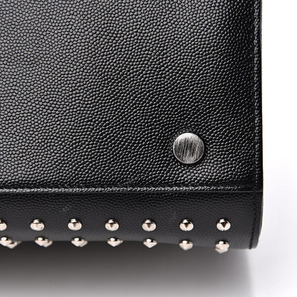 Saint Laurent Grain De Poudre Studded Small Sac De Jour Black 10 of 10