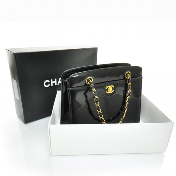 Patent Handbag Black