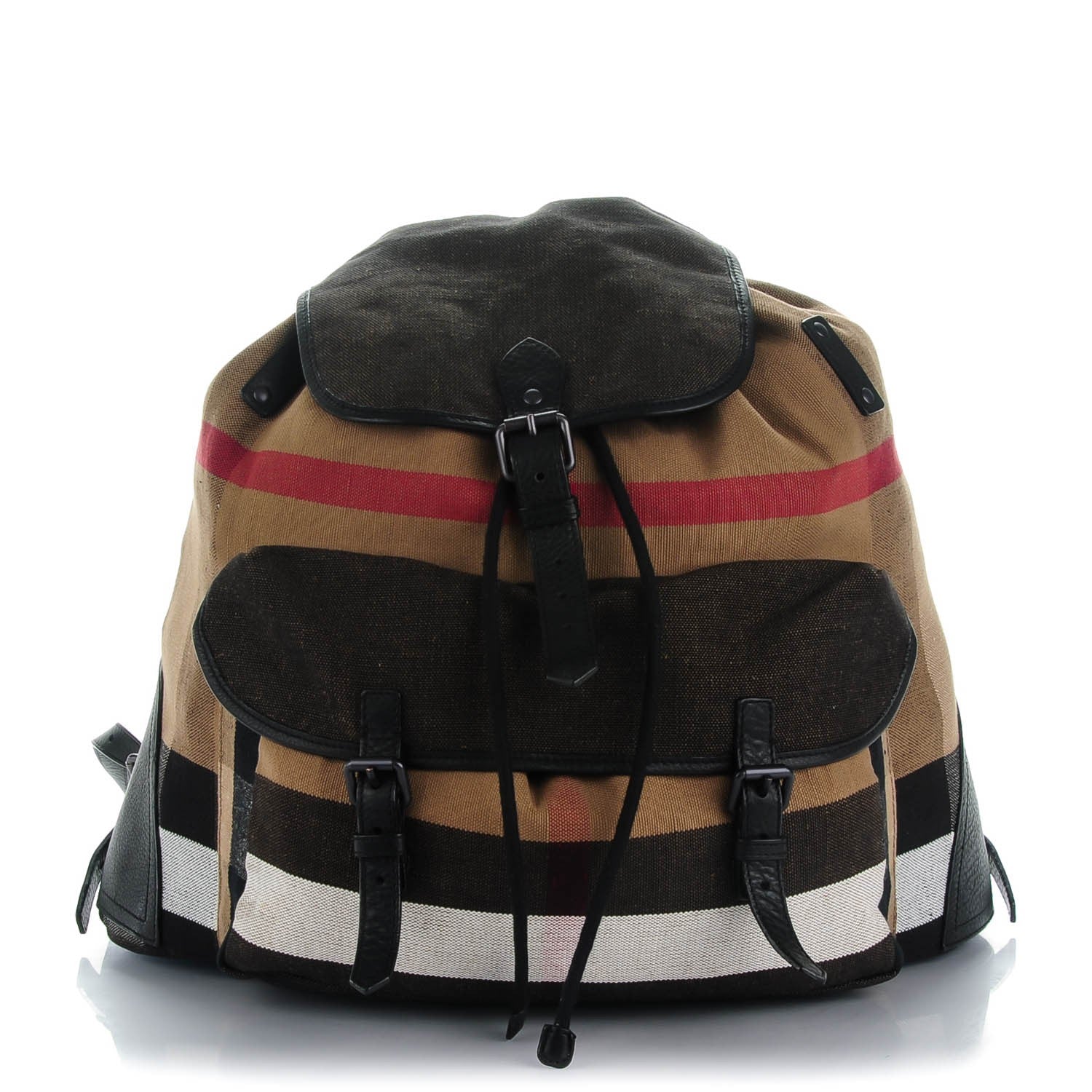 Burberry Canvas Check Korbin Backpack Black 1 of 8
