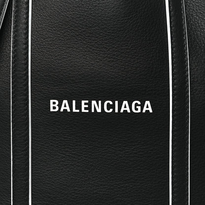 Balenciaga Smooth Calfskin Logo Double Sided XXS Everyday Tote Black White 8 of 10