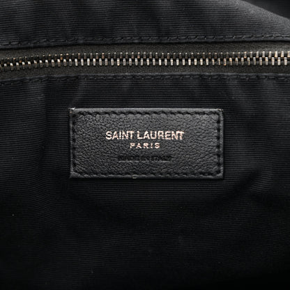 Saint Laurent Vintage Lambskin Chevron Monogram Medium Nolita Black 6 of 10
