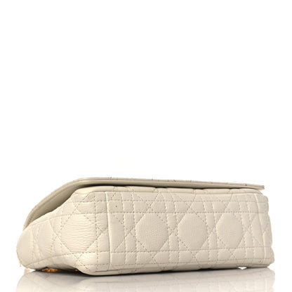 Christian Dior Calfskin Cannage Small Caro Bag Ivory 4 of 10