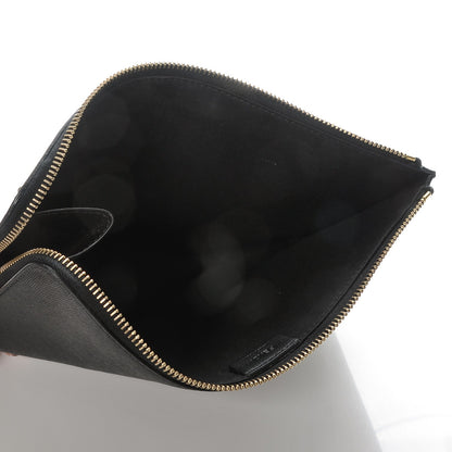 Fendi Vitello Elite Monster Eyes Studded Zip Around Pouch Black 5 of 8