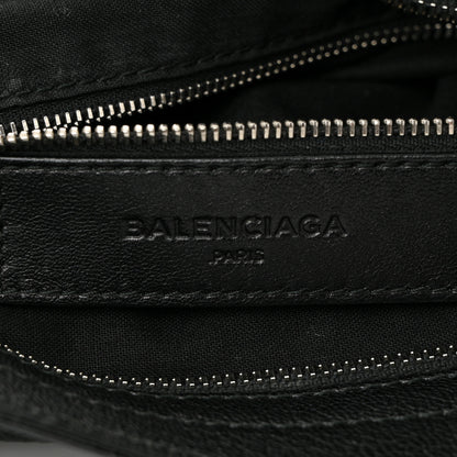 Balenciaga Chevre Silver Metallic Edge Hardware Velo Black 7 of 11