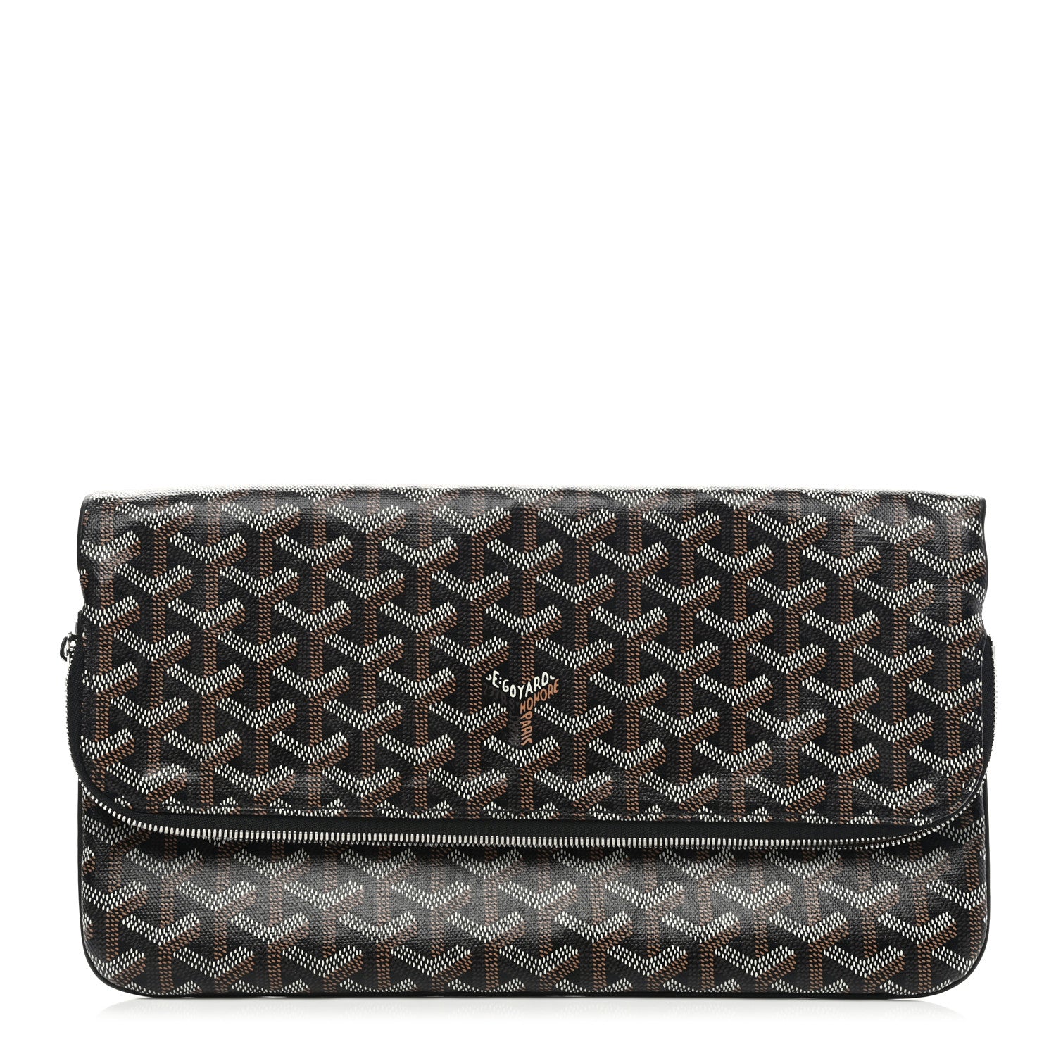 Goyard Goyardine Sainte Marie Soft Clutch Black 1 of 8