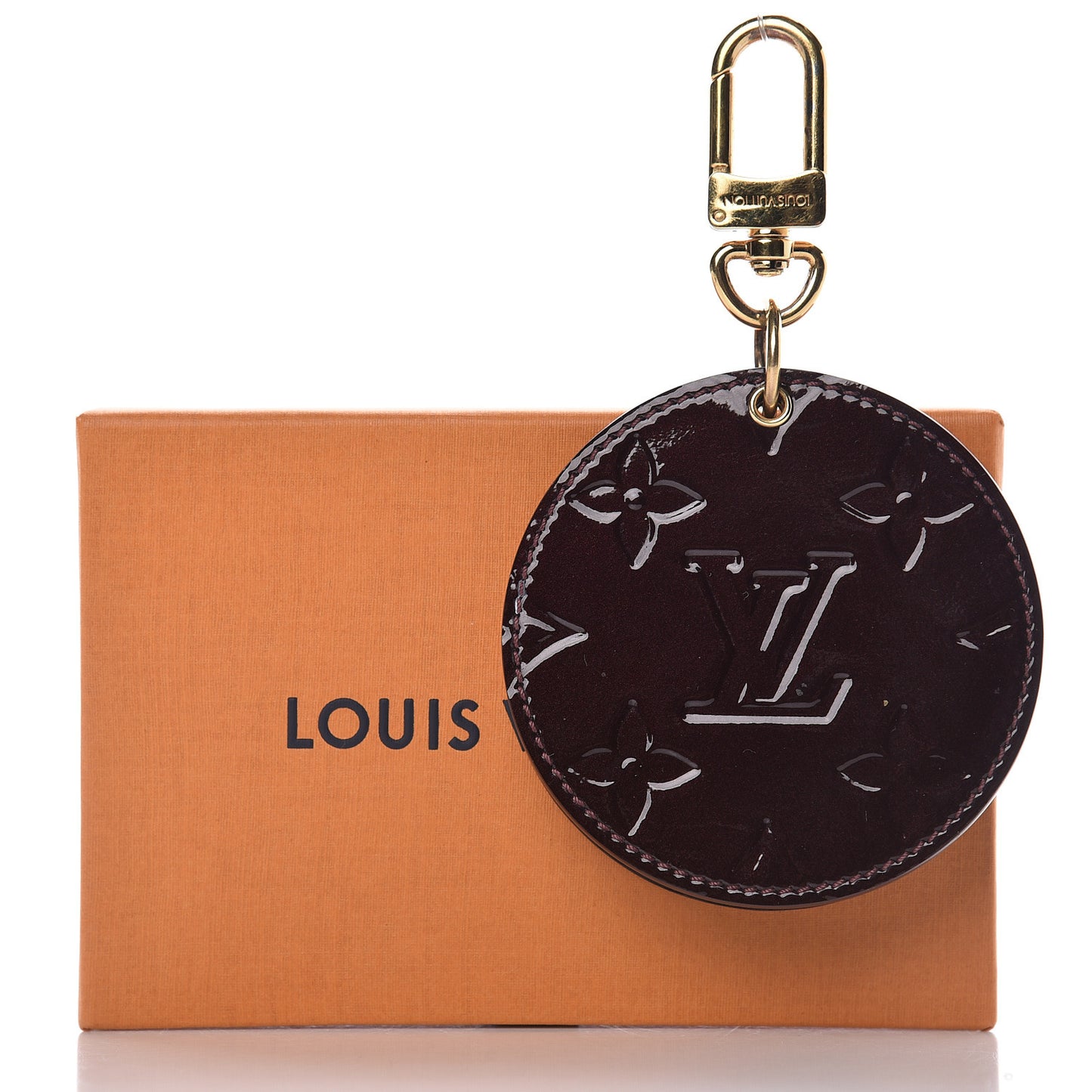 Vernis Mirror Bag Charm Amarante