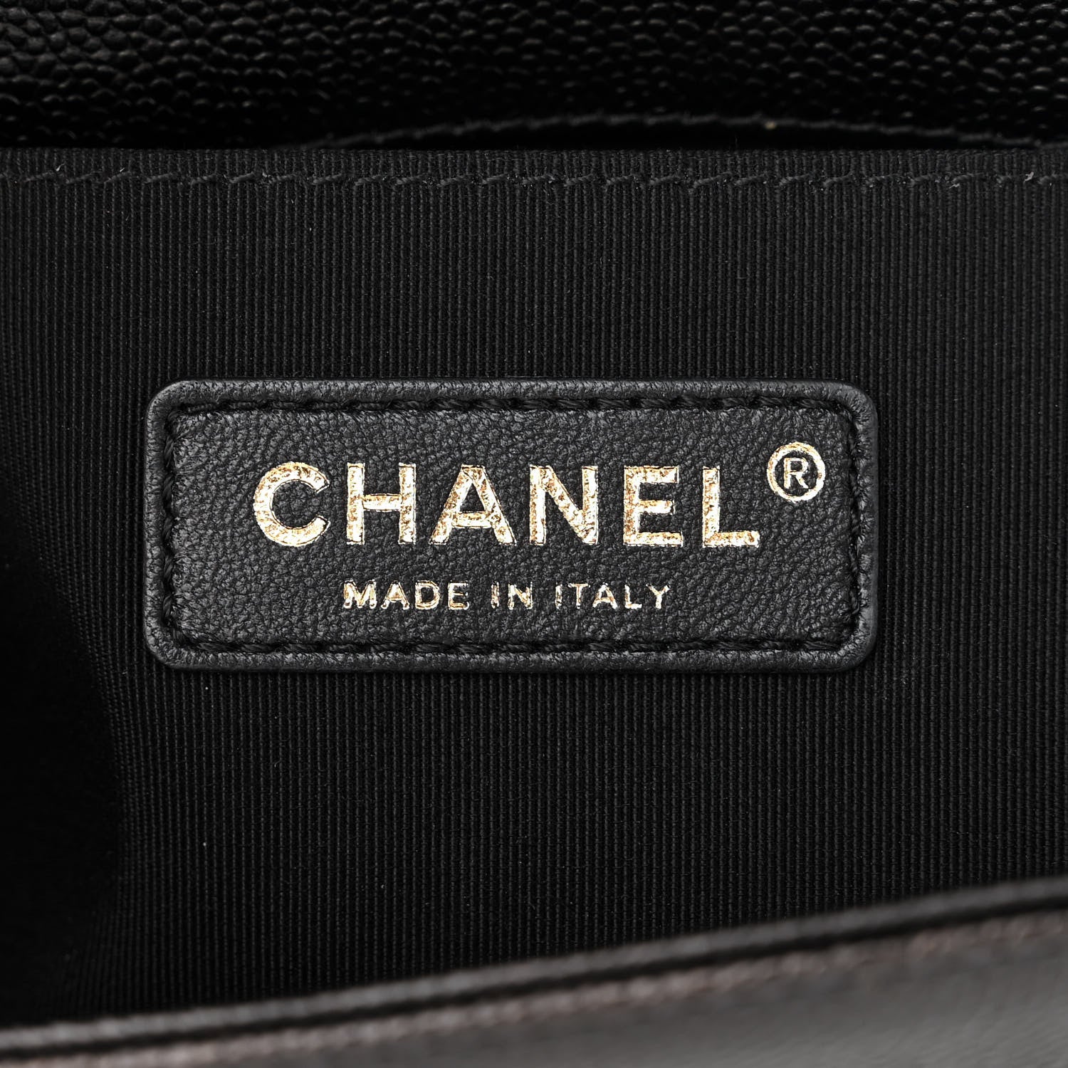Chanel Caviar Chevron Quilted Small Boy Flap Black 6 of 10