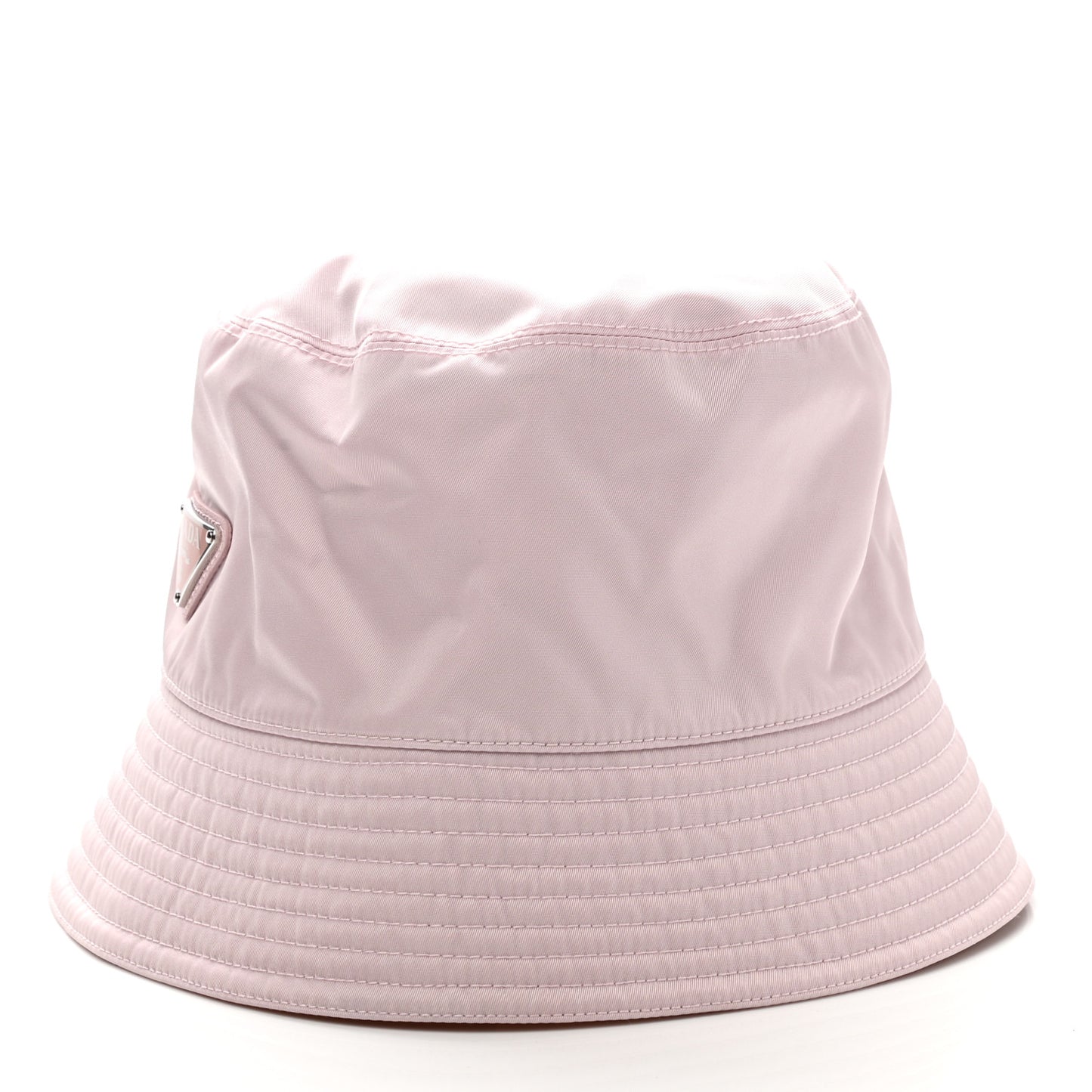 Re-Nylon Metal Triangle Logo Womens Bucket Hat XL Alabastro