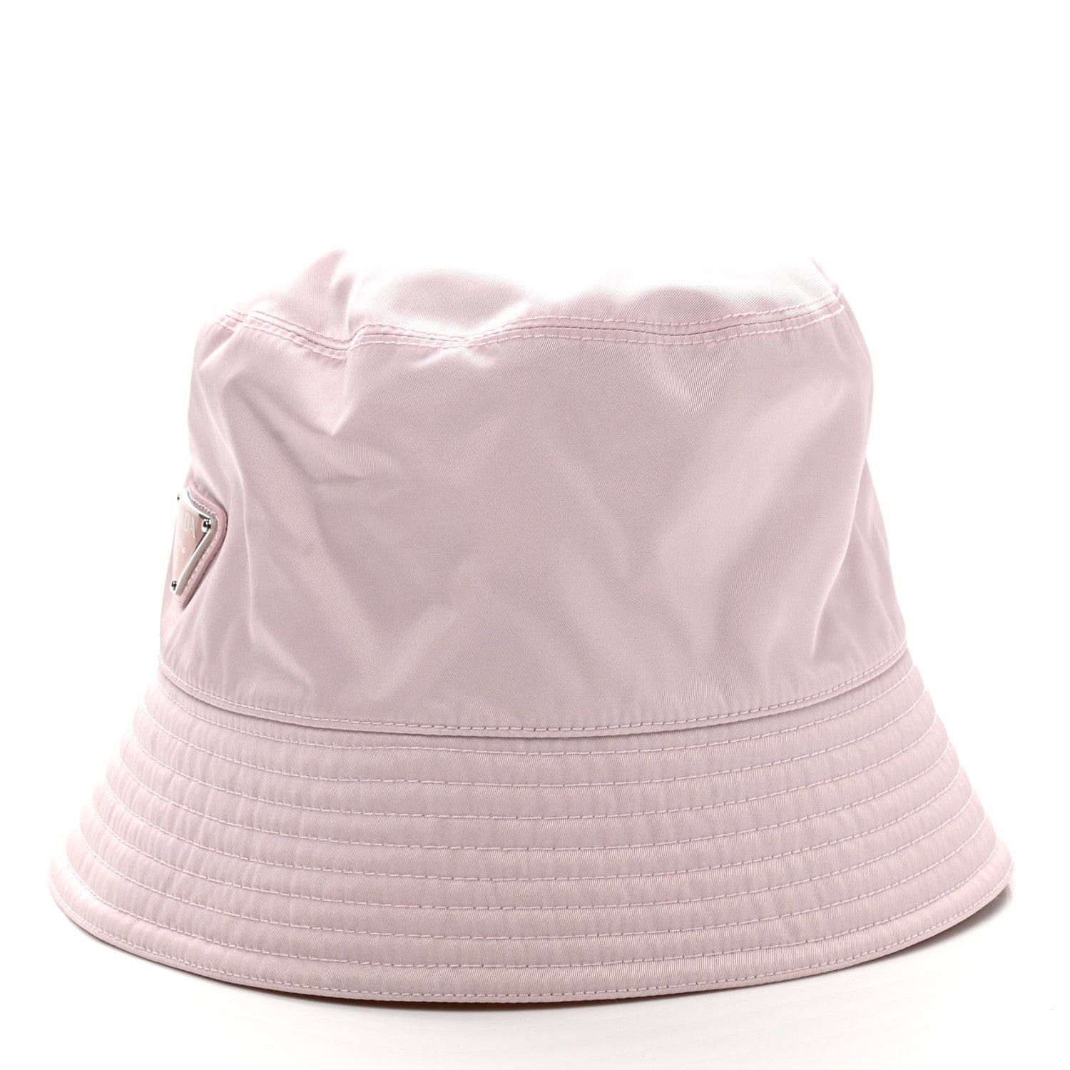 Prada Re-Nylon Metal Triangle Logo Womens Bucket Hat XL Alabastro 4 of 8