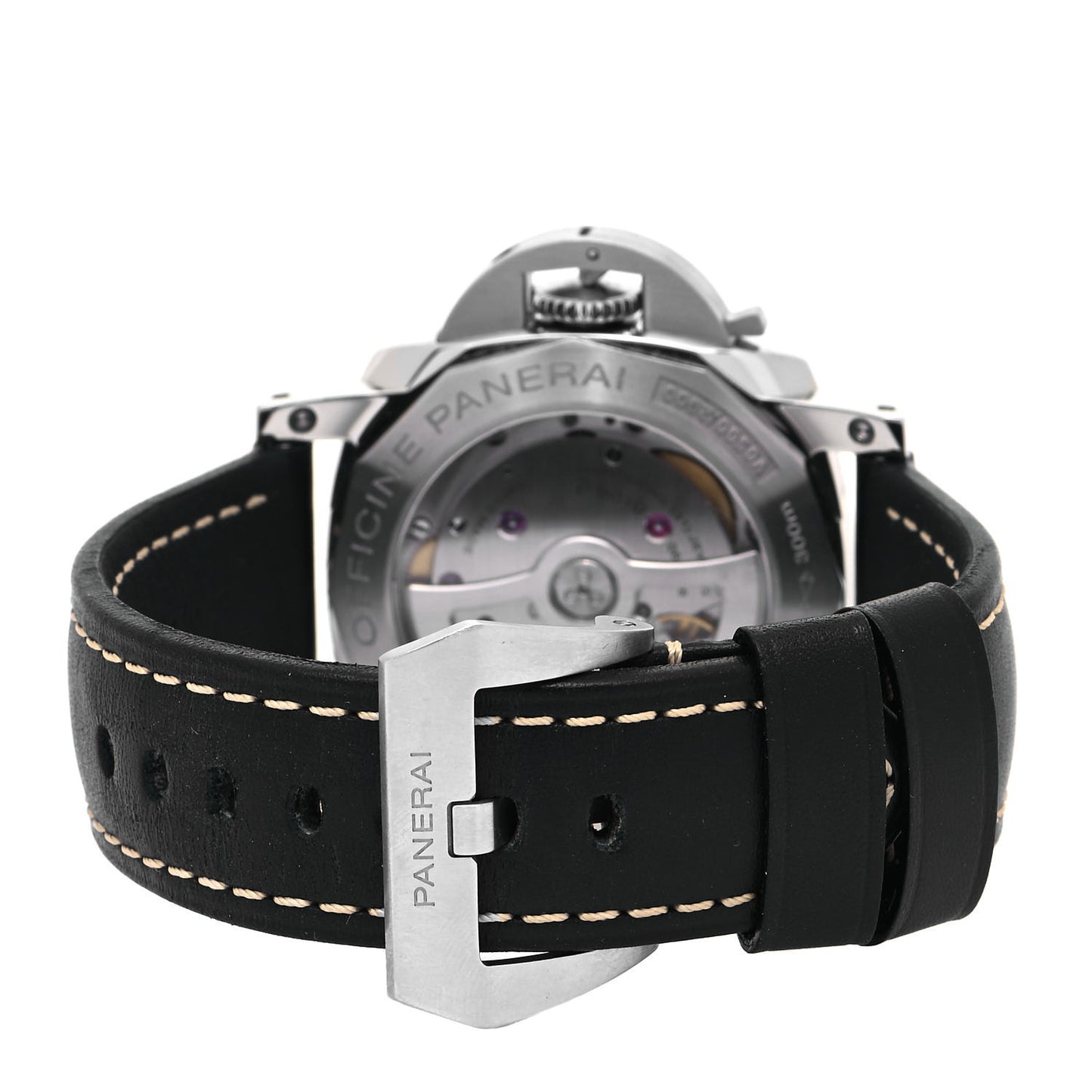 Stainless Steel Calfskin 44mm Luminor Marina 1950 Automatic Watch Black PAM01359