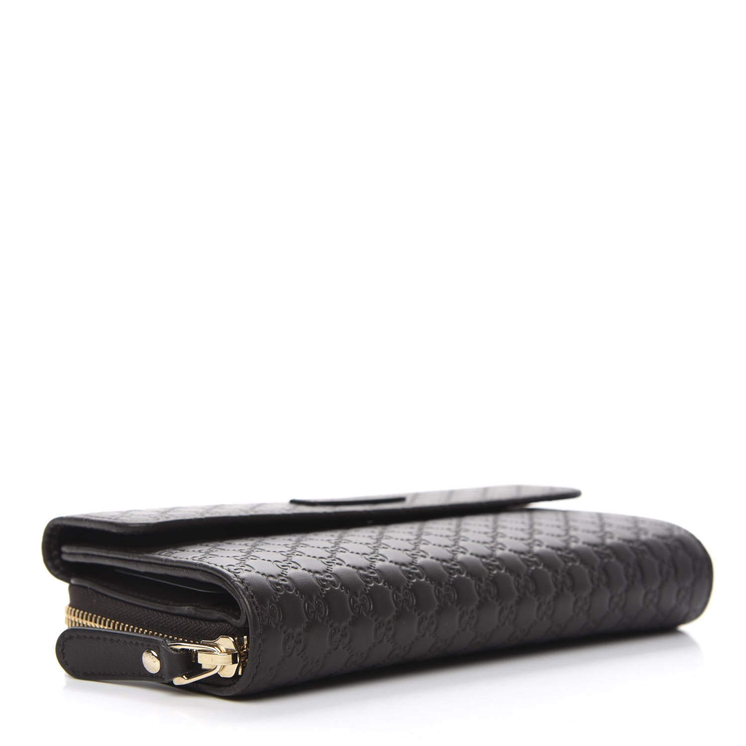 Gucci Soft Microguccissma Continental Zip Wallet Dark Brown 4 of 8