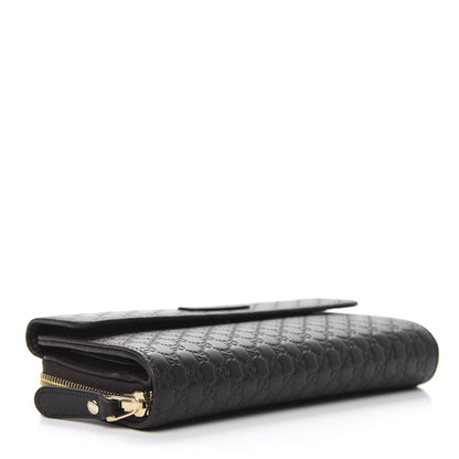 Gucci Soft Microguccissma Continental Zip Wallet Dark Brown 4 of 8