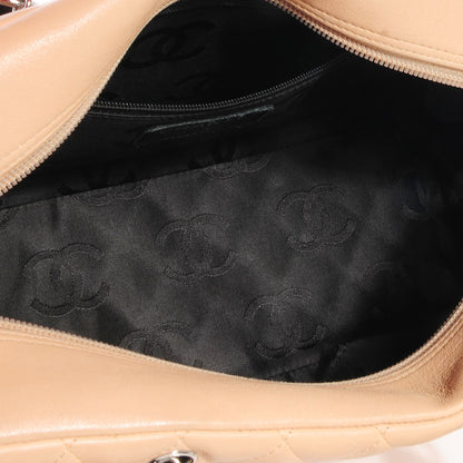 Chanel Calfskin Quilted Large Cambon Bowler Beige Black 5 of 10