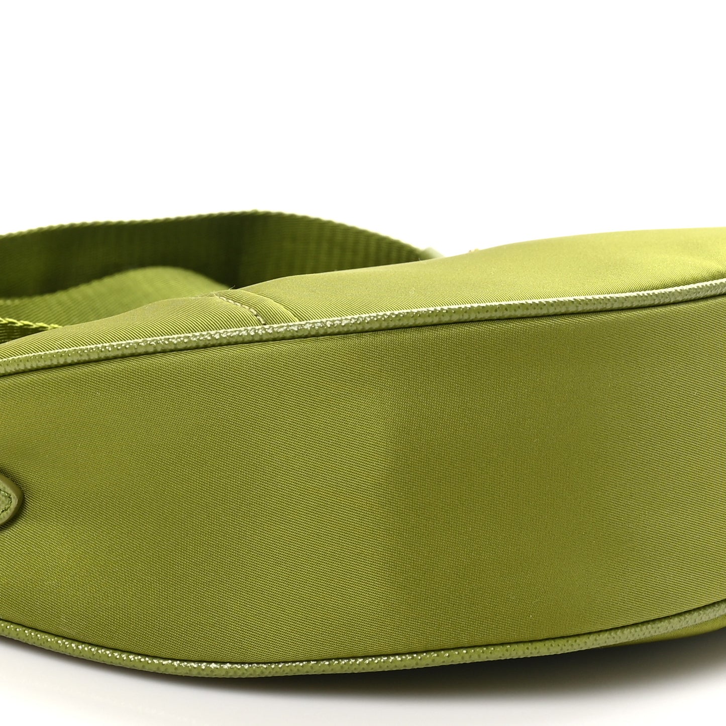 Re-Nylon Demi-lune Shoulder Bag Ivy Green