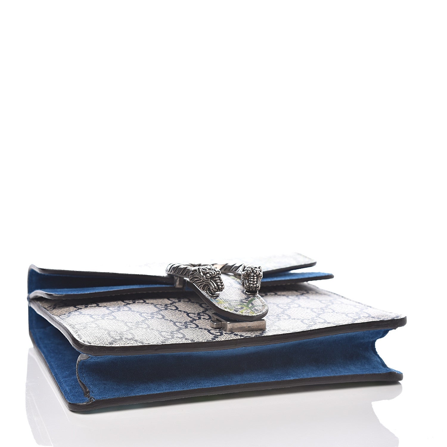 Gucci GG Supreme Monogram Blooms Mini Dionysus Shoulder Bag Beige Navy Vintage Blue 3 of 10